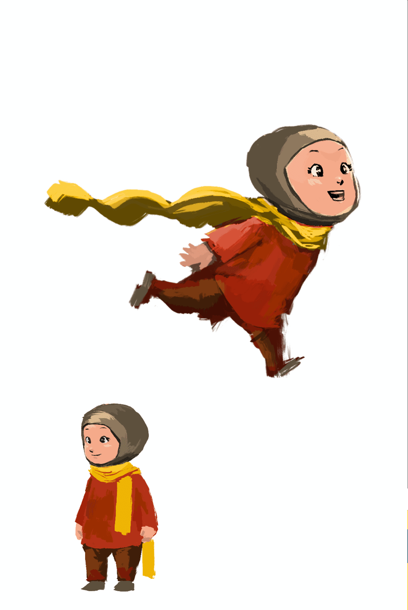 Leena Game player character concept art 1
